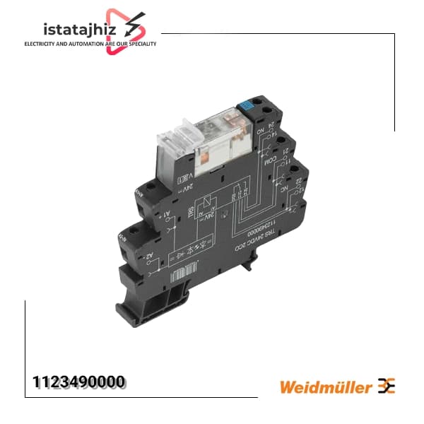 رله PLC دوکنتاکت 230VUC پیچی TRS 24VDC 2CO