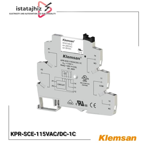 رله PLC کلمسان مدل KPR-SCE-115VAC/DC-1C