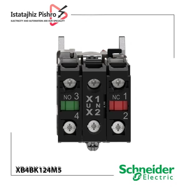 کلید فرمان یک طرفه ثابت چراغدار مدل XB4BK124M5 — تصویر ۷