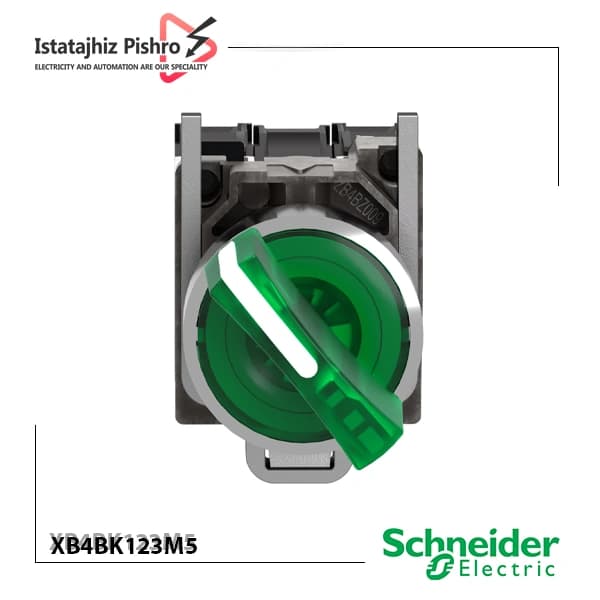کلید فرمان یک طرفه ثابت چراغدار مدل XB4BK123M5
