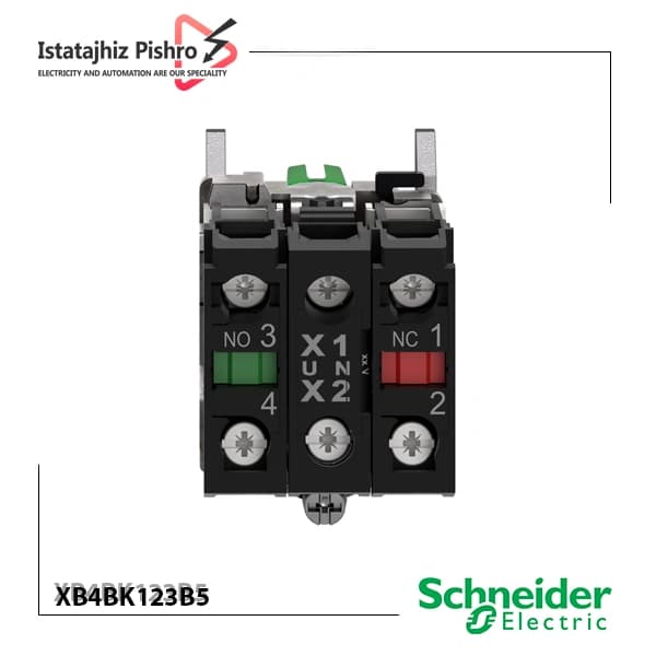 کلید فرمان یک طرفه ثابت چراغدار مدل XB4BK123B5 — تصویر ۷