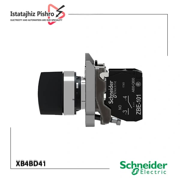 کلید فرمان یک طرفه لحظه ای مدل XB4BD41 — تصویر ۲