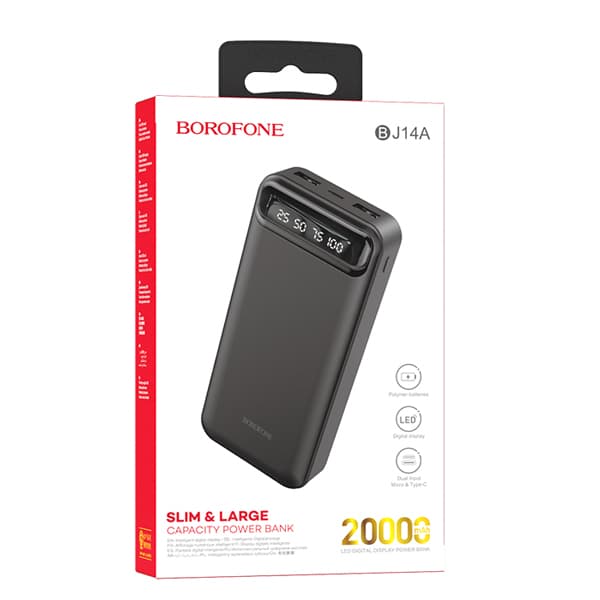 پاوربانک بروفون (BOROFONE) مدل BJ14A ظرفیت 20000mAh — تصویر ۲
