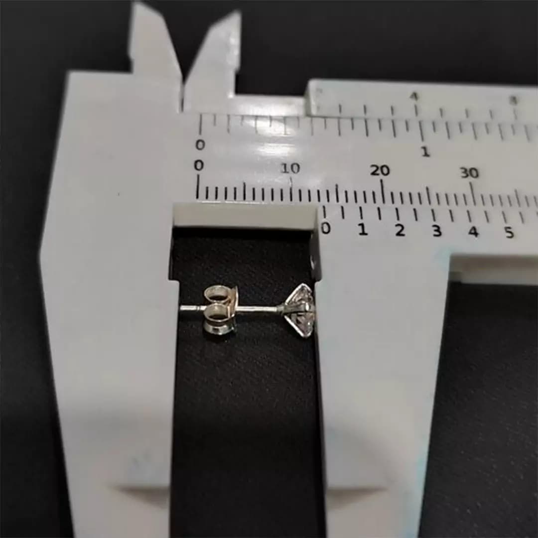 پک گوشواره میخی نقره 925 اصل برند اکسسوری مدل 59319 — تصویر ۳