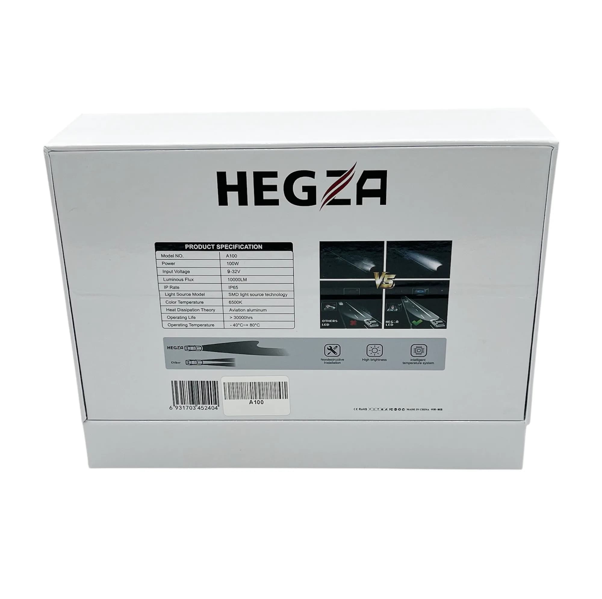 هدلایت لامپ خودرو مدلZIMMER HEGZA A100 پایه H7 بسته دو عددی‌‌‌ — تصویر ۶