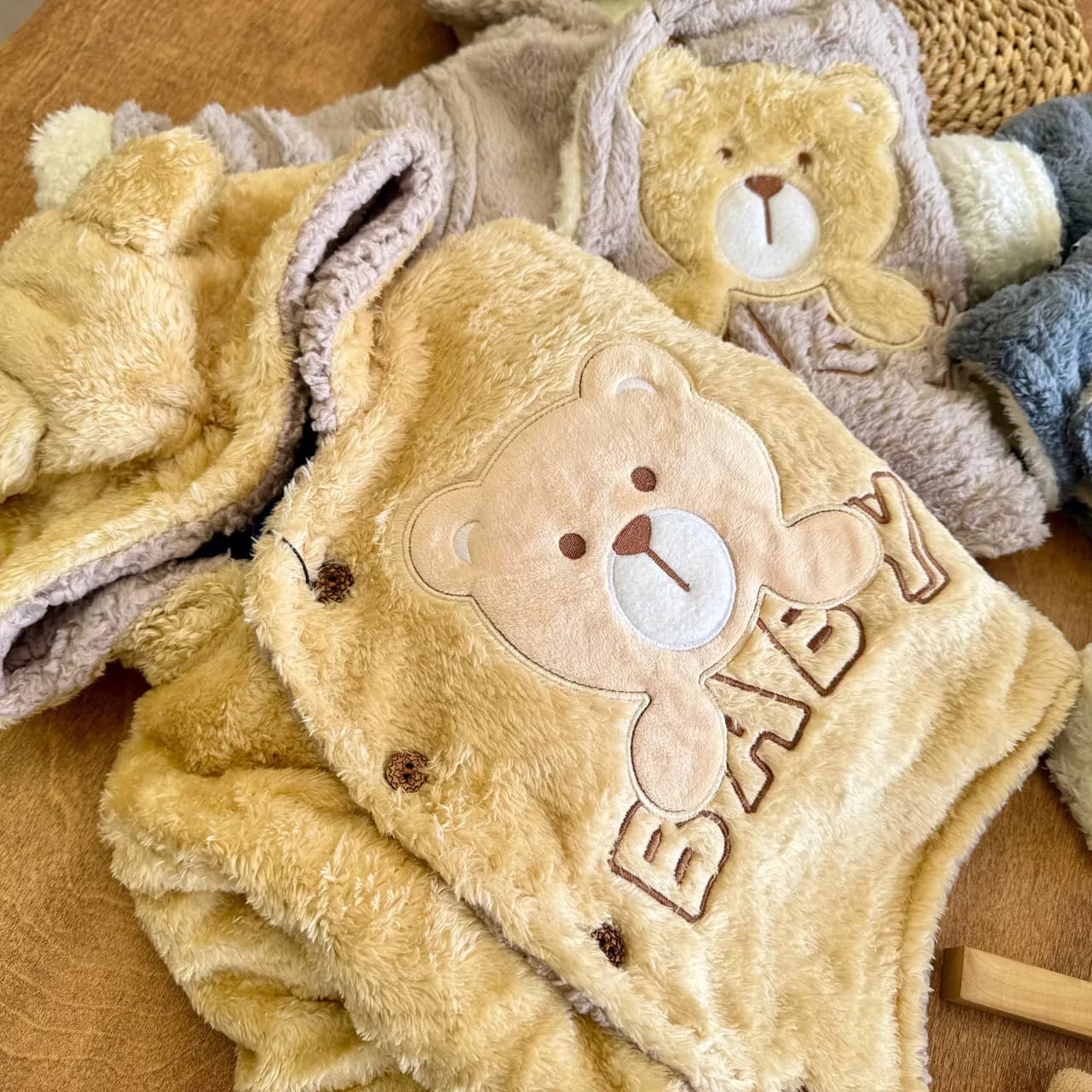 سویشرت شلوار خزدار کله خرس Baby کد 6992 — تصویر ۳