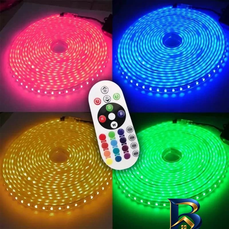 ریسه ال ای دی شلنگی RGB با طول ۳ متر و ریموت — تصویر ۳