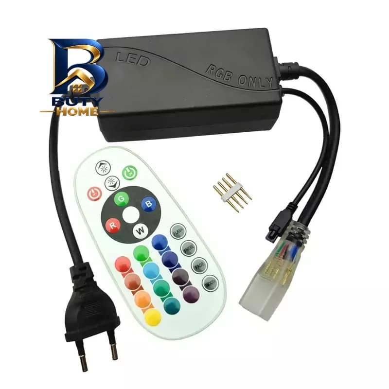 ریسه ال ای دی شلنگی RGB با طول ۳ متر و ریموت — تصویر ۱۲