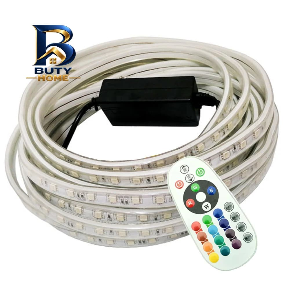 ریسه ال ای دی شلنگی RGB با طول ۳ متر و ریموت — تصویر ۹