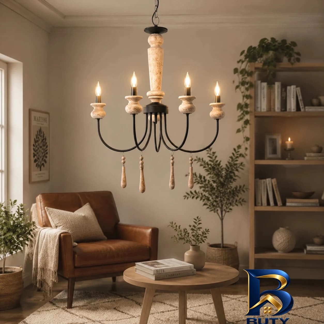 لوستر ۵ شعله شاهان تک مدل sh.۵.ch اصل — تصویر ۳