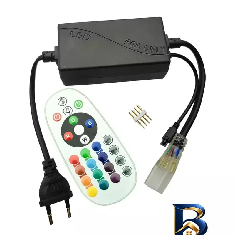 ریسه ال ای دی شلنگی RGB با طول 5 متر و ریموت — تصویر ۶
