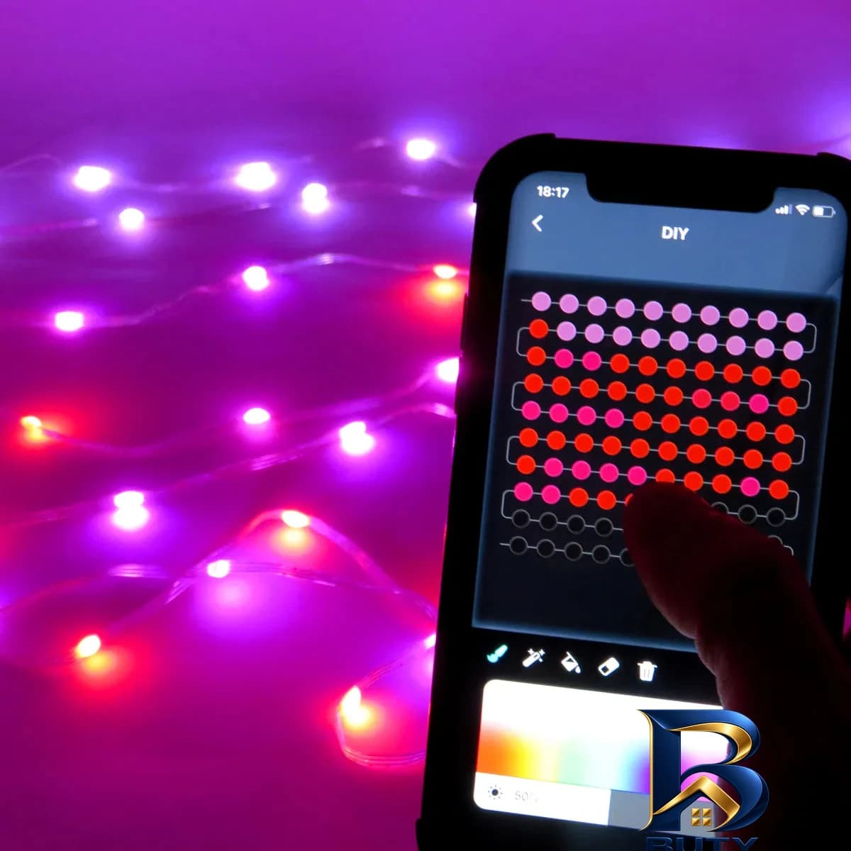 ریسه ال ای دی هوشمند مدل SMART کد ۲۸۱۲ با طول ۱۰ متر — تصویر ۴