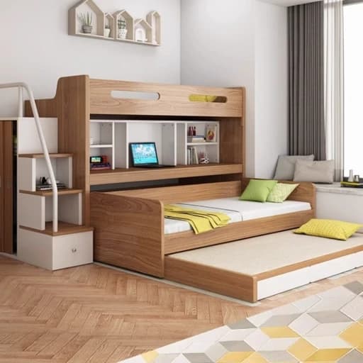 تخت خواب دوطبقه ای مناسب برای تمامی سن F70081 مبلمان فرنا مدل 1145725