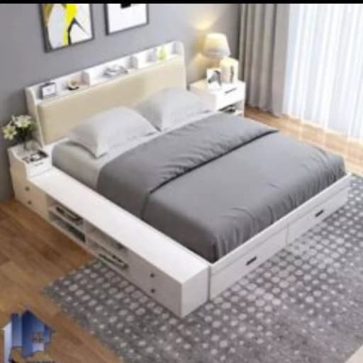 تخت خواب دونفره کشودار F535 مبلمان فرنا مدل 1145709