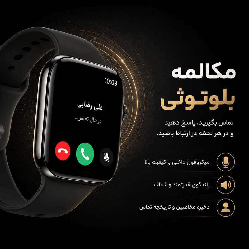 ساعت هوشمند 46 میلی متری مدل KX33 PLUS با بند سیلیکونی — تصویر ۵