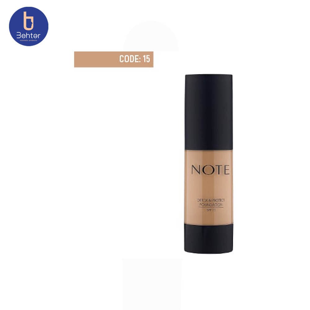 کرم پودر پمپی دکوتکس پرفت شماره 15 نوت Note Detox And Protect Foundation15