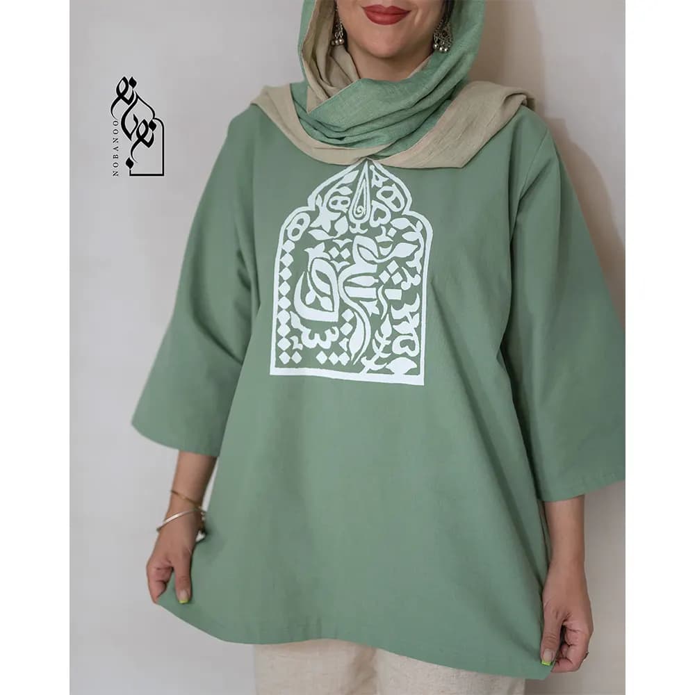 تونیک لینن طرح عشق کد 23367 — تصویر ۲