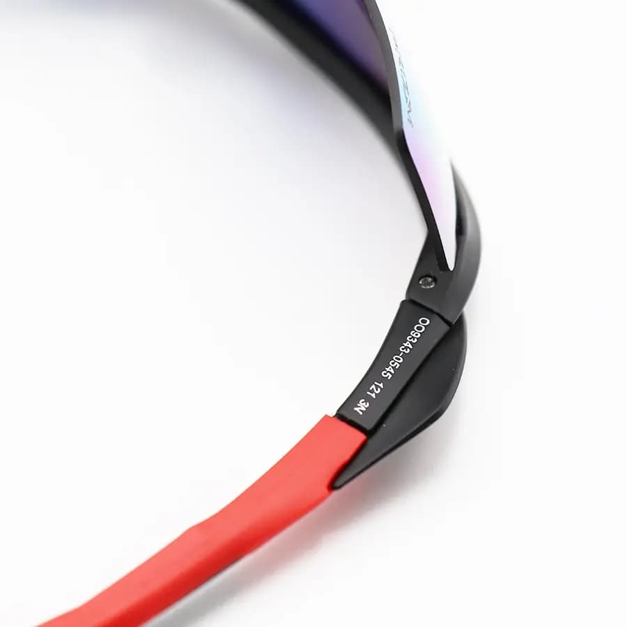 عینک ورزشی OAKLEY طرح M2 Frame با فریم مشکی مات، نیم فریم و لنز جیوهای و چند رنگ مدل OO9343 — تصویر ۸