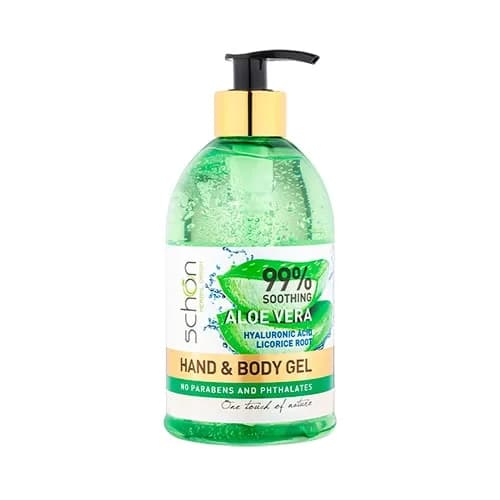 ژل مرطوب کننده و آبرسان آلوئه ورا شون 500 میلی لیتر | Schon Aloe Vera Hydrating & Moisturizing Gel 500 ml