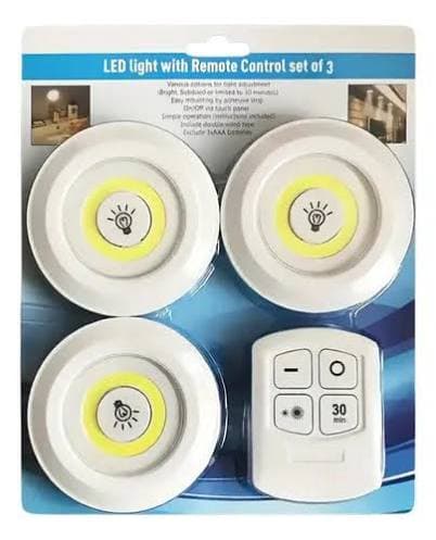 چراغ LED ریموت دار | ست ۳ عددی با تایمر ۳۰ دقیقه‌ای — تصویر ۳