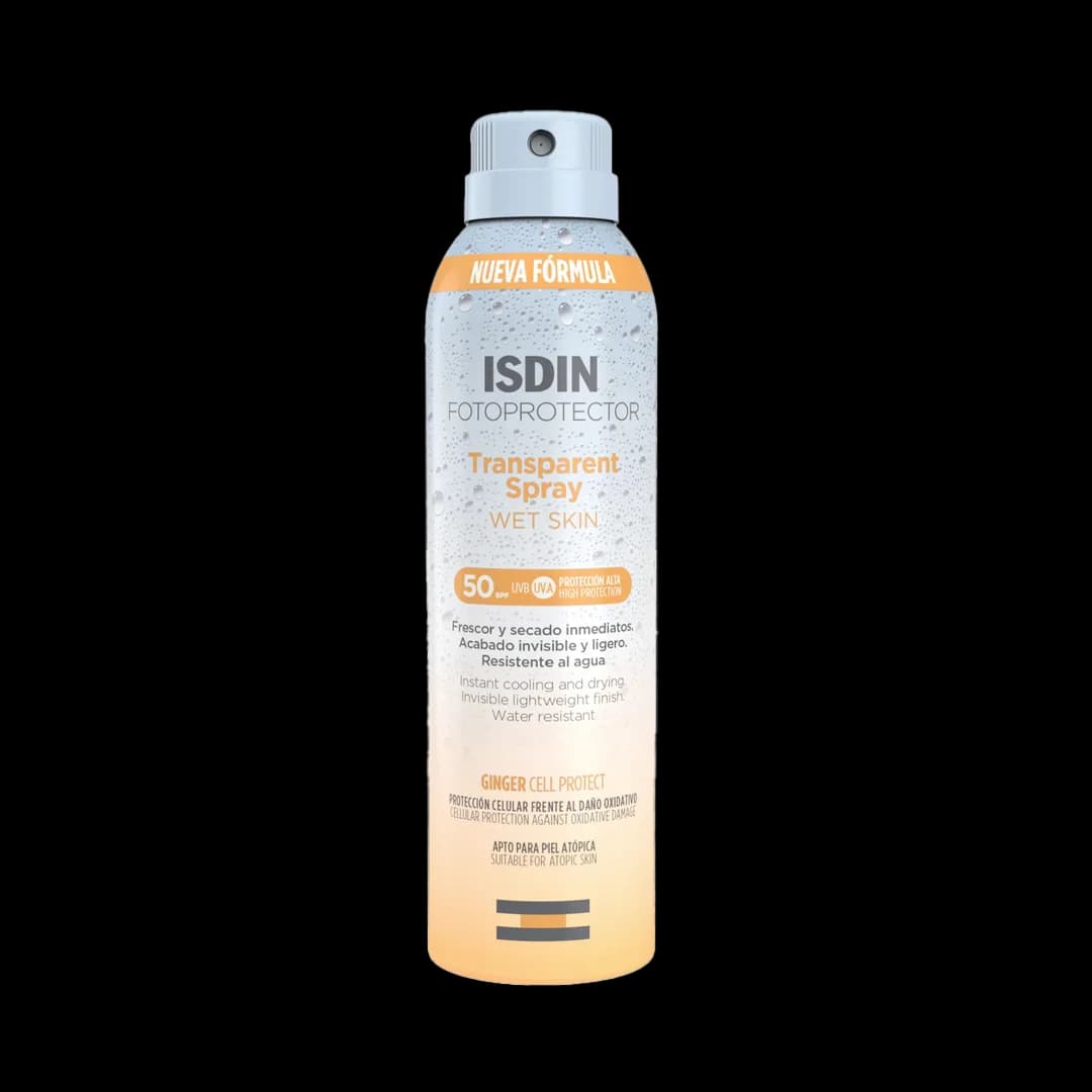 اسپری ضد آفتاب شفاف بدن پوست خیس SPF 50 ایزدین ۲۵۰میل — تصویر ۶