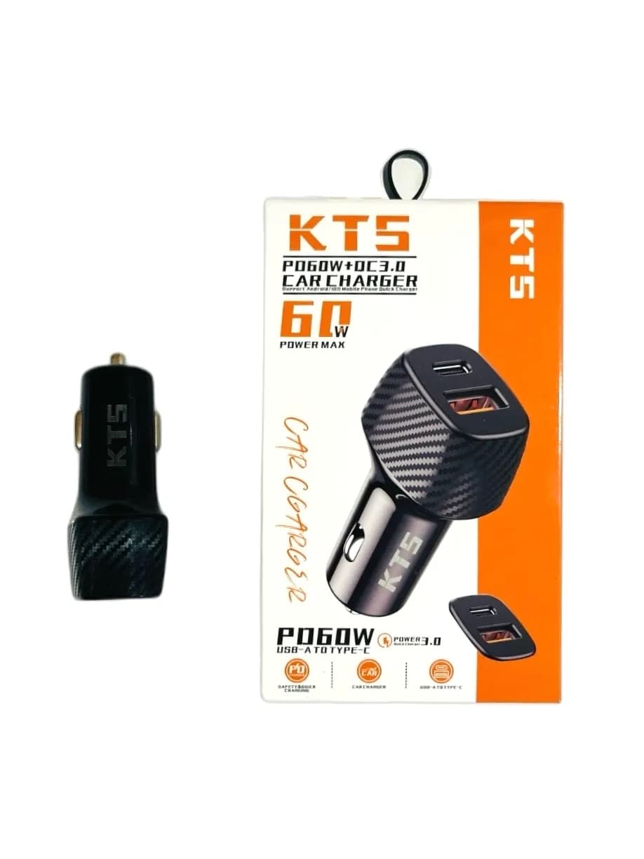 شارژر فندکی KTS 224 توان 20 وات
