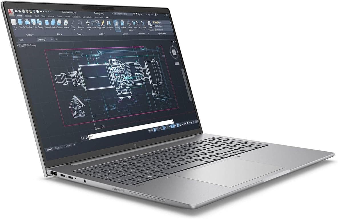 لپ تاپ اچ پی استوک hp zbook 8 G1i 16 ultra7-265U 16GB 512GB SSD intel npu — تصویر ۴