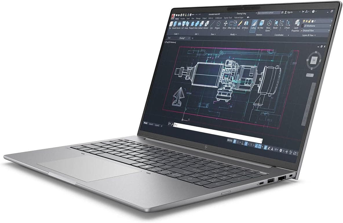 لپ تاپ اچ پی استوک hp zbook 8 G1i 16 ultra7-265h 16GB 1TB SSD 4GB RTX 500 npu touch — تصویر ۵
