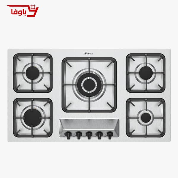 اجاق گاز صفحه ای 5 شعله استیل بیمکث مدل 5098 — تصویر ۵