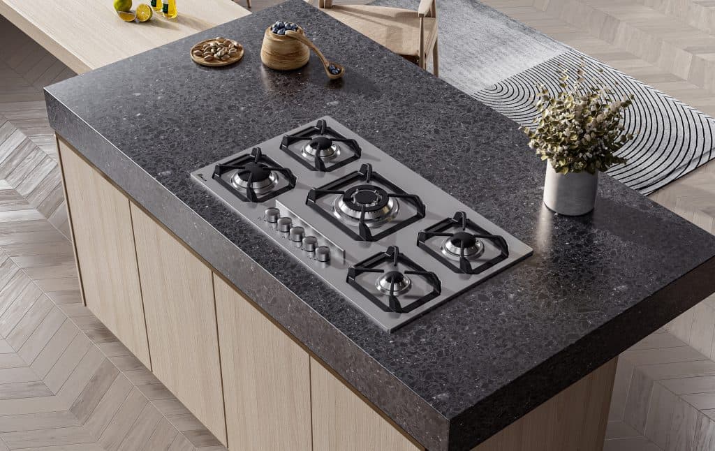 اجاق گاز صفحه ای 5 شعله استیل بیمکث مدل 5075