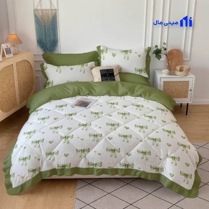 روتختی پاپیونی چین دار سبز