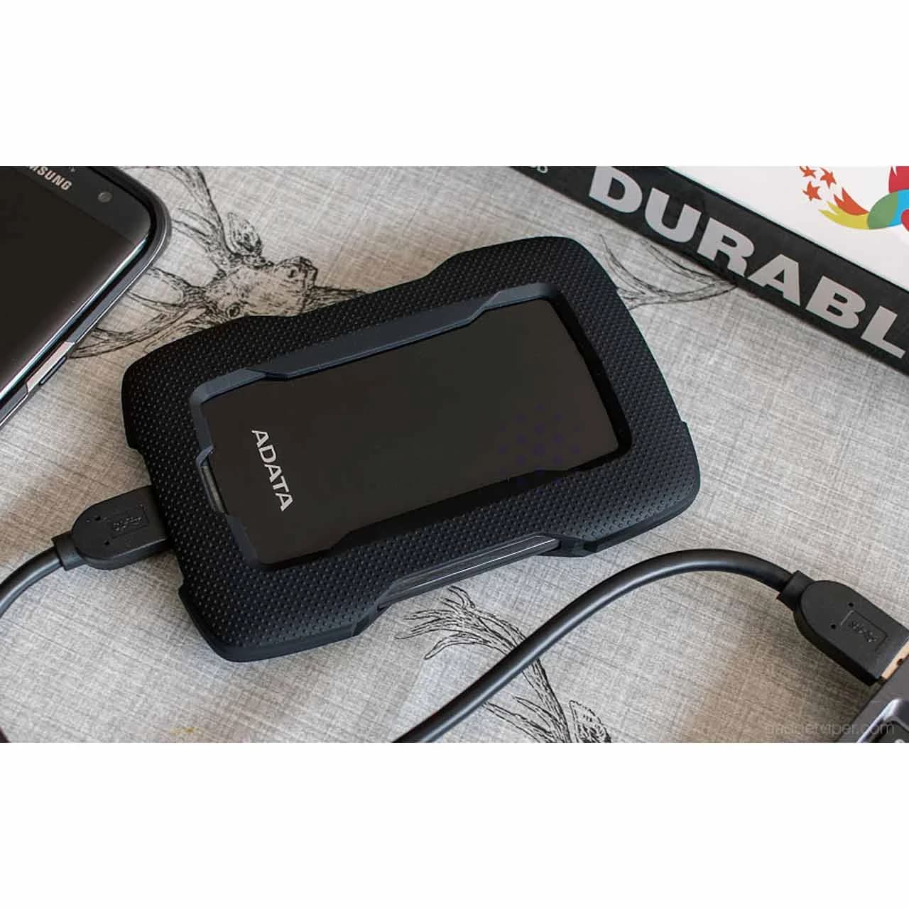 هارد اکسترنال ADATA مدل Durable HD330 ظرفیت 2TB – مشکی (گارانتی شرکت آونگ) — تصویر ۶