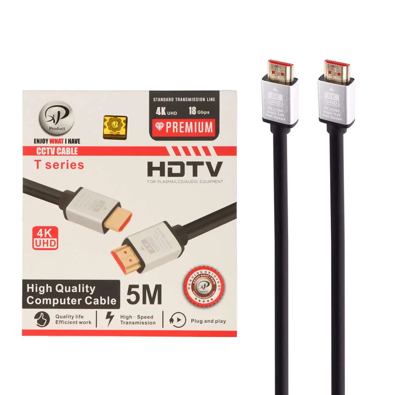 کابل 5 متری XP Product HDMI 4K – مشکی – RYL — تصویر ۲