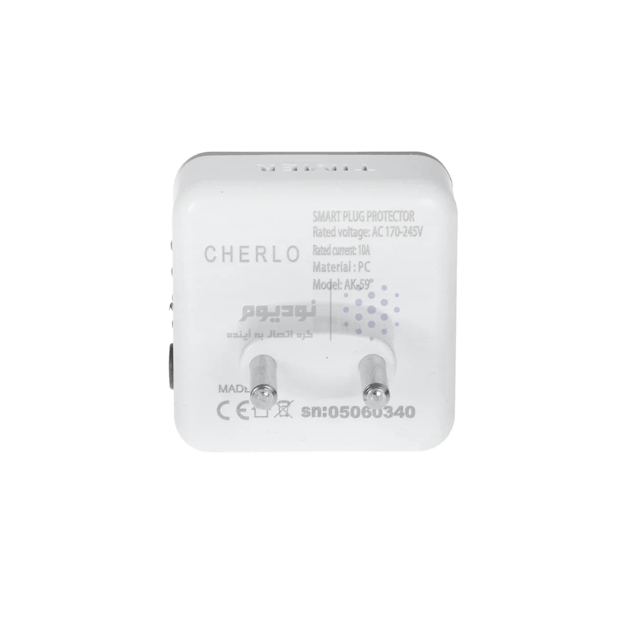 تبدیل برق 3 به 2 تایمر دار CHERLO – خاکستری سفید – SMO — تصویر ۳