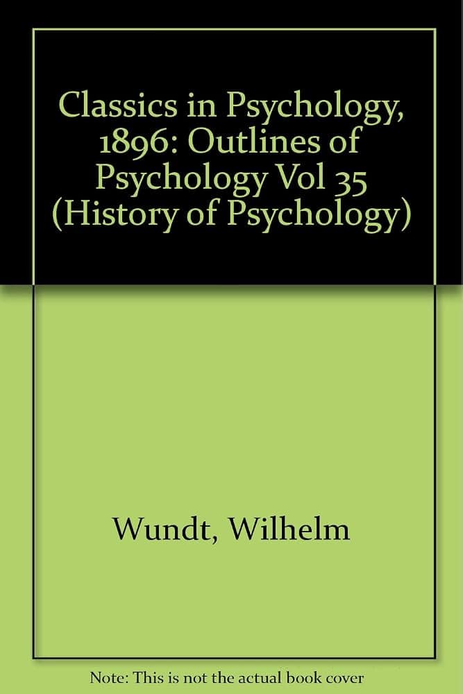 کتاب Outlines of Psychology (مبانی روان‌شناسی) نسخه انگلیسی PDF | ویلهلم وونت