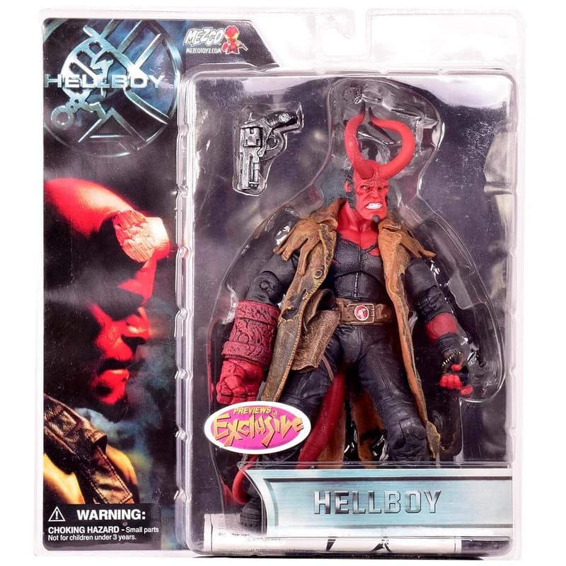 اکشن فیگور هلبوی (پسر جهنمی) Hellboy طرح شاخ‌دار برند مزکوتویز
