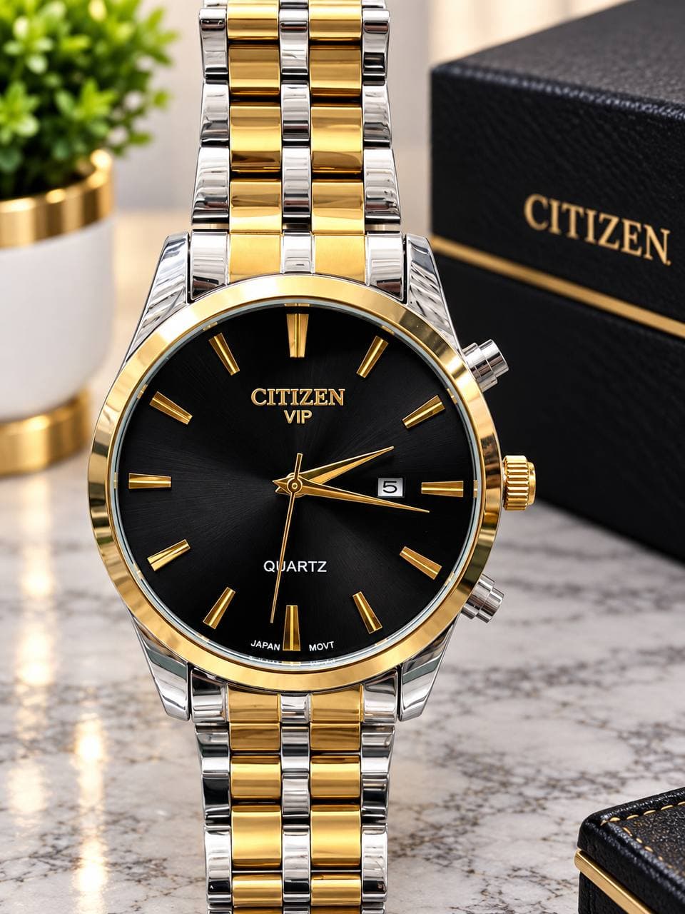 ساعت مردانه سیتیزن کلاسیک تقویم دار رنگ ثابت کیفیت عالی کد 1925653 — تصویر ۲
