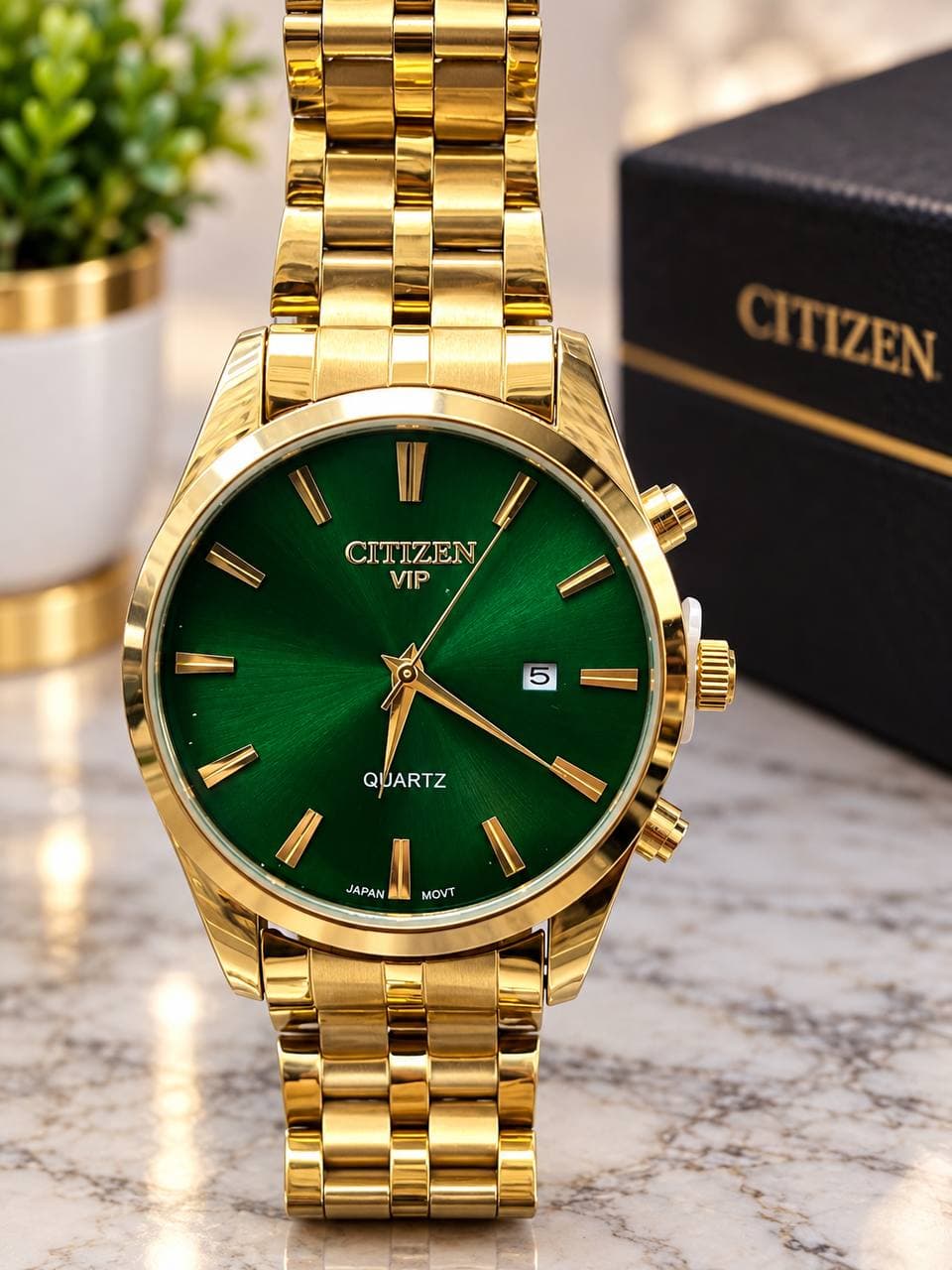 ساعت مردانه سیتیزن کلاسیک تقویم دار رنگ ثابت کیفیت عالی کد 1925652 — تصویر ۲
