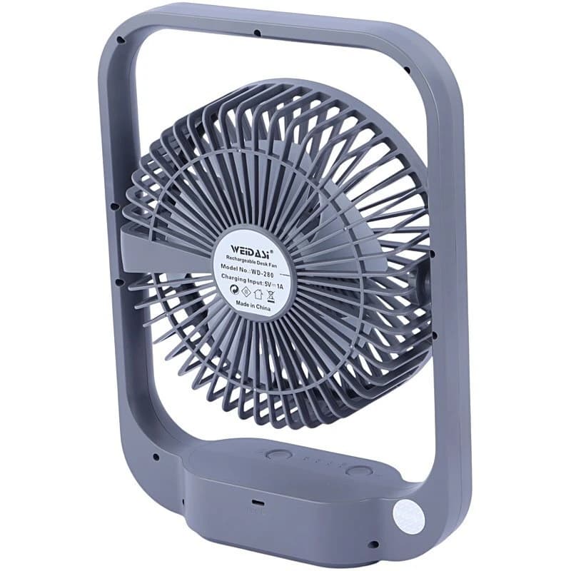 پنکه رومیزی شارژی ویداسی WD-280 پک ضعیف — تصویر ۴