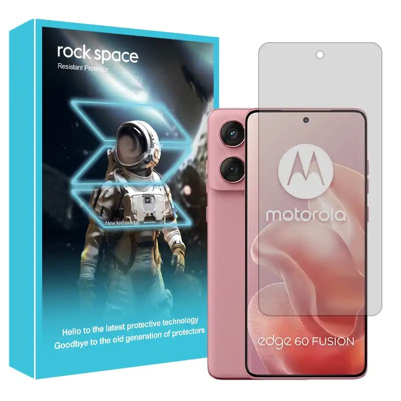 گلس موتورولا اج 60 فیوژن (Motorola Edge 60 Fusion) هیدروژلی راک اسپیس | کیفیت پریمیوم