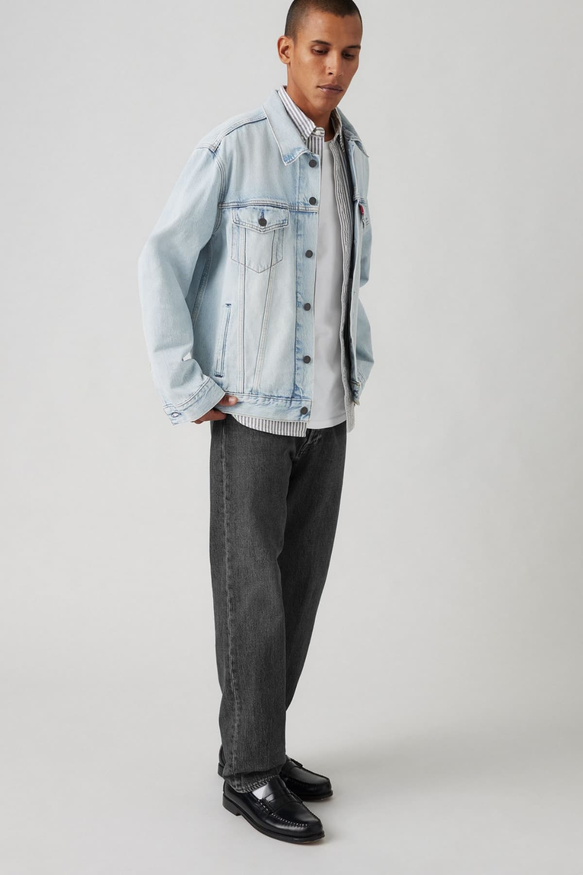 شلوار جین لیوایز مردانه 100% پنبه خاکستری راسته فاق نرمال کژوال/روزمره | Levi’s A7735-0042 TR — تصویر ۶