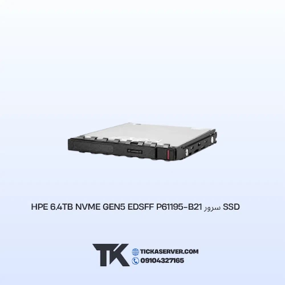 SSD سرور HPE 6.4TB NVMe Gen5 EDSFF P61195-B21