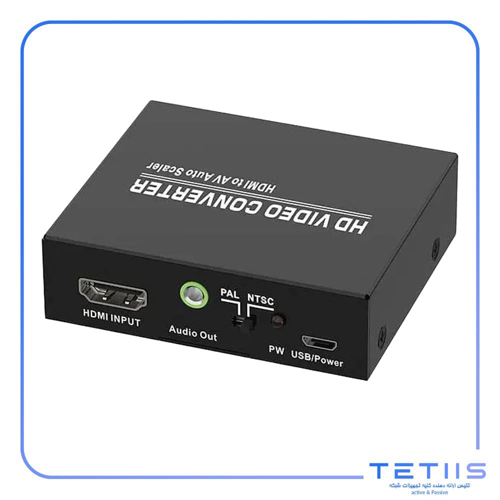 مبدل HDMI به AV مدل FN-HD2AV با پشتیبانی 4K و بدنه فلزی
