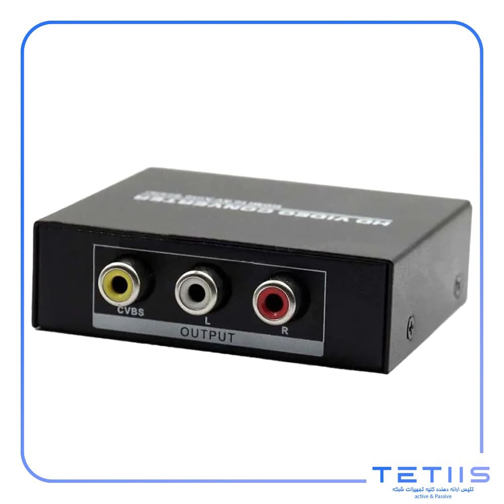 مبدل HDMI به AV مدل FN-HD2AV با پشتیبانی 4K و بدنه فلزی — تصویر ۲