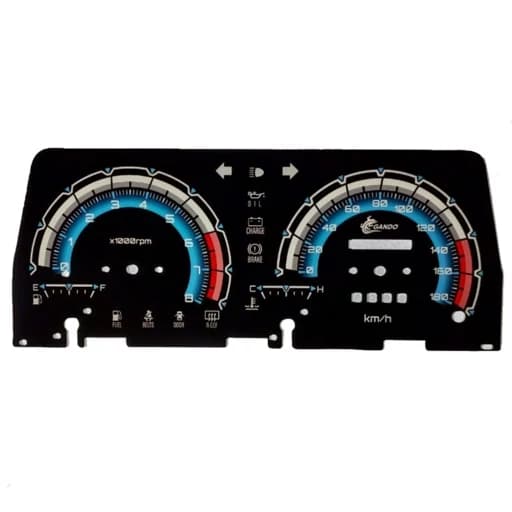 صفحه کیلومتر اسپرت پراید کاربراتور (دهه 80)طرح آبی
