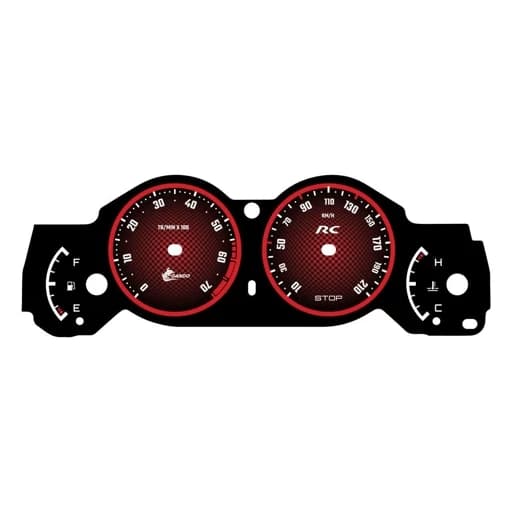 صفحه کیلومتر پژو 206 طرح Rc قرمز
