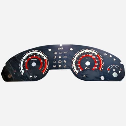 صفحه کیلومتر پژو وسط دیجیتال(مدل90تا93) طرح قرمز