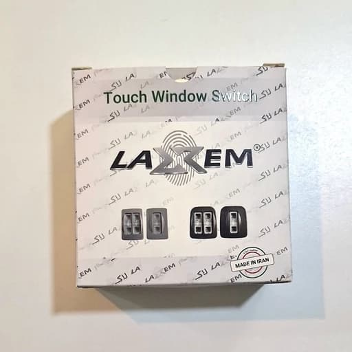 کلید شیشه بالابر لمسی پراید صبا برند LAXEM — تصویر ۲