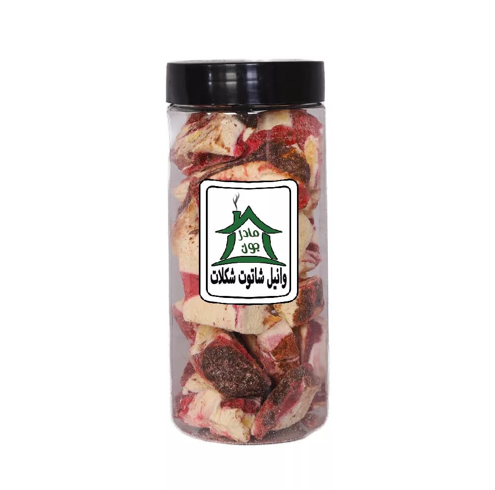 بستنی خشک پفکی طعم وانیل شاتوت شکلات خونه مادرجون – 130 گرم