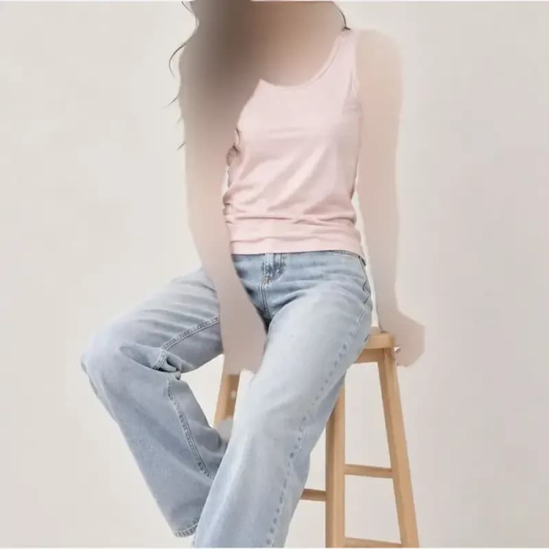 تاپ وارداتی پنبه زنانه و دخترانه تک سایز مارک Angel — تصویر ۷
